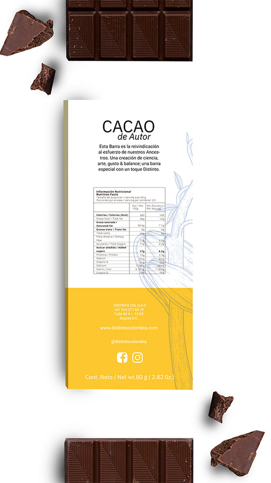 Barra de Cacao 80%