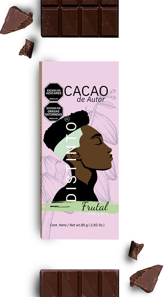 Barra de Cacao Frutal (Fresa & Mora)